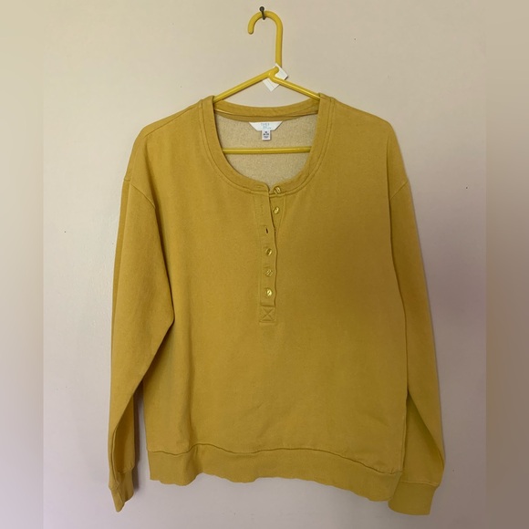 Time&Tru Yellow Sweatshirt - Picture 5 of 11